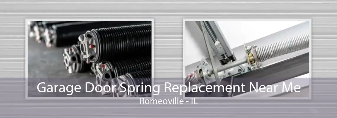 Garage Door Spring Replacement Near Me Romeoville - IL