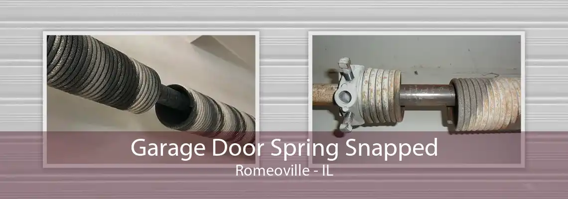 Garage Door Spring Snapped Romeoville - IL